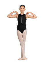 Zip Front Mesh Back Leotard (Child)