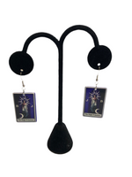 The High Priestess Bride of Frankenstein Tarot Card Earrings