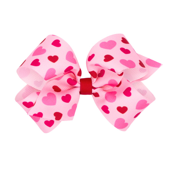 Valentine Heart Print Bow