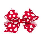 Valentine Heart Print Bow