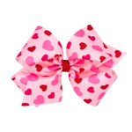 Valentine Heart Print Bow