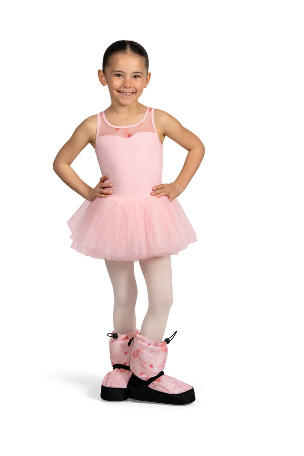 Floral Pink Dance Booties by Bloch (Child)