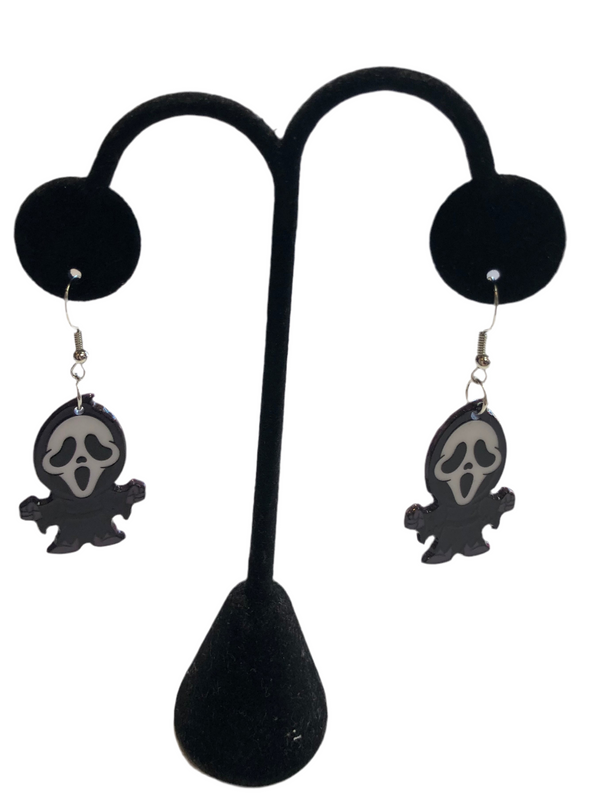 Scream Halloween Earrings