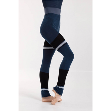 Bradleigh Striped Cotton Knit Pants (Black/Blue)