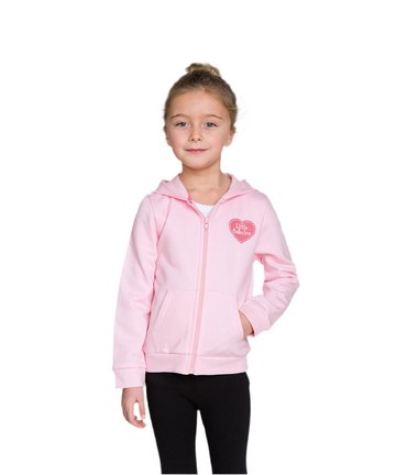 Little Ballerina Zip Up Hoody (Pink)