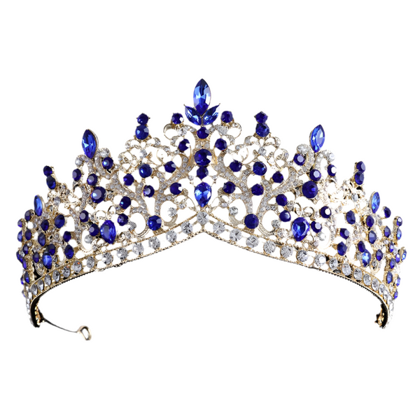 Goldene Tiara mit Strasssteinen