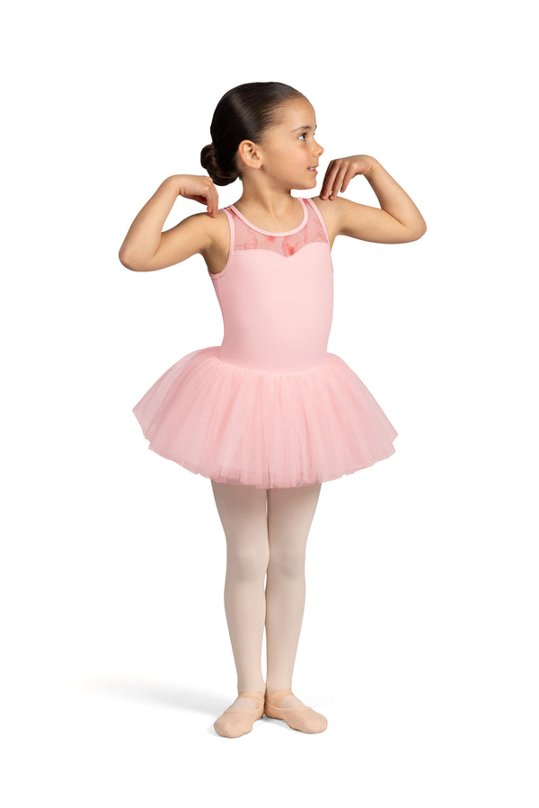 Floral Tank Tutu Dress (Child, Pink)