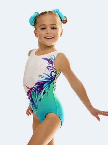 Elegant Swirl Ombré Gym Tank Leotard (Child)