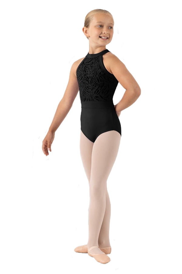 Halter Mesh Bodice Leotard (Child)