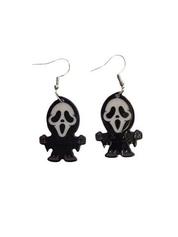 Scream Halloween Earrings