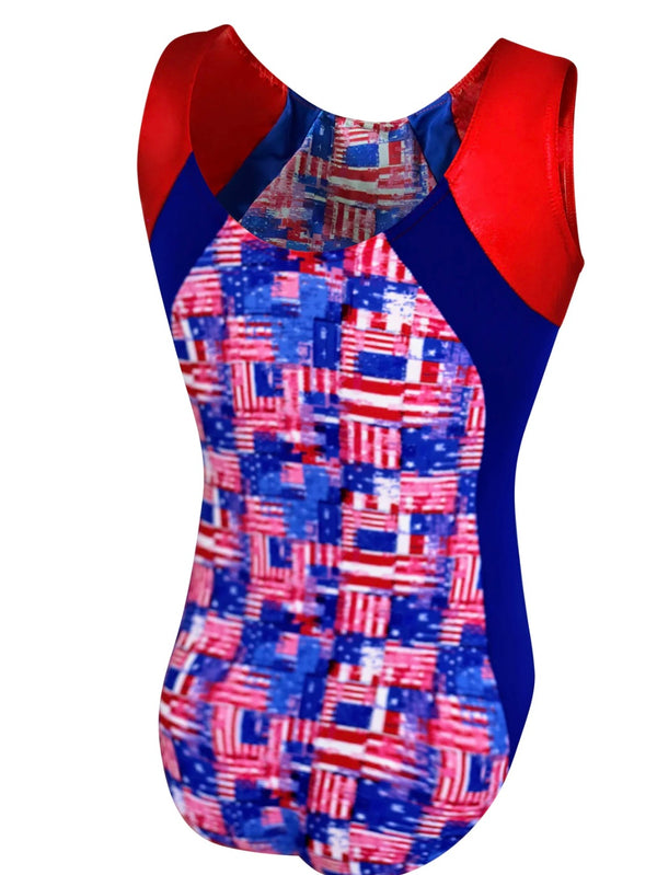 USA Pride Mystique Flag Gym Tank Leotard (Child)