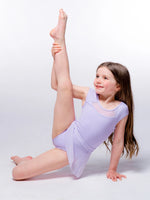 Mesh Cap Sleeve Leotard (Child)