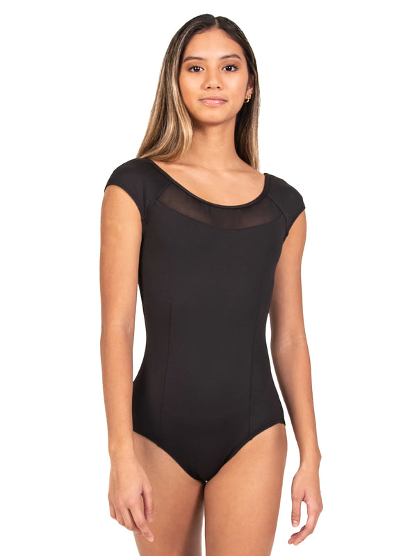 Mesh Cap Sleeve Leotard (Child)