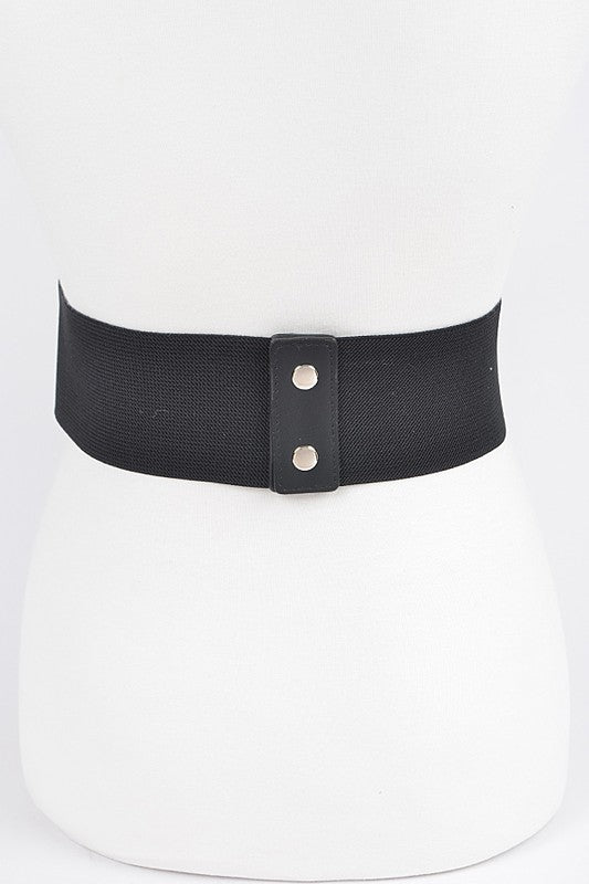 Studded Waist Elastic Belt