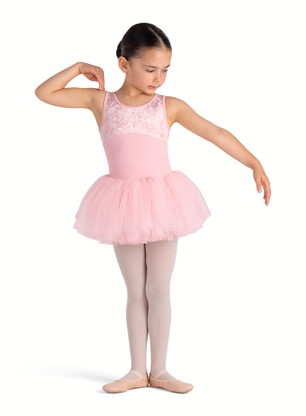 Velvet Tank Tutu Dress (Light Pink)