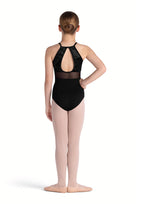 Velvet Halter Mesh Leotard (Child)