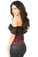 Lace Off-The-Shoulder Corset (Red)