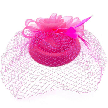 Flower Mesh Fascinator Headpiece