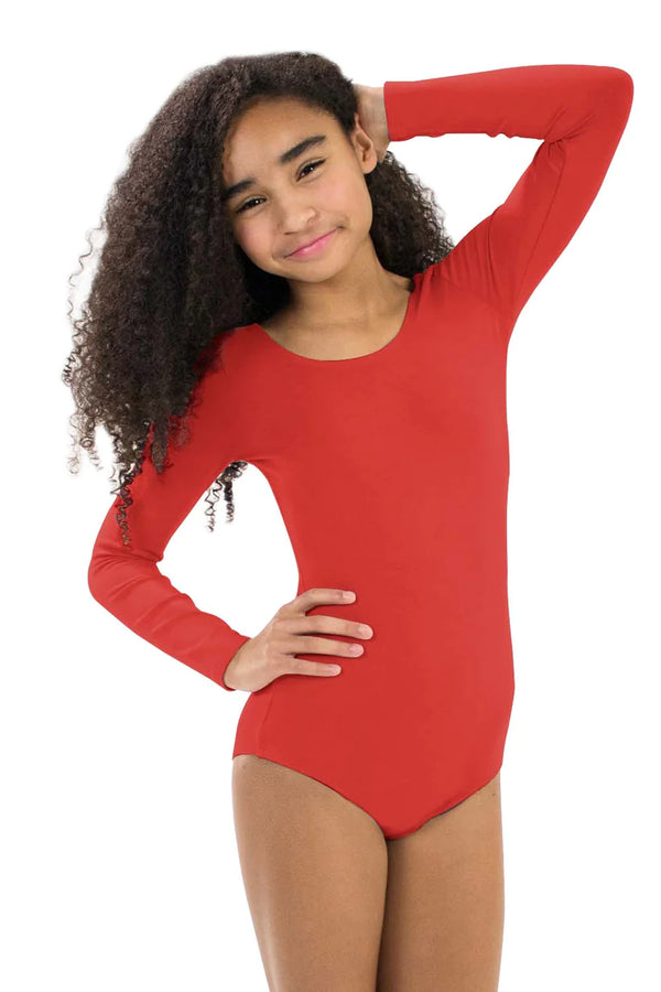 Red Long Sleeve Leotard A Chorus Line 7076