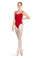 Pinch Front Tank Leotard Red (Adult)