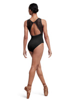 Velvet Mesh Open Back Corset Leotard (Adult)