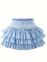 Short Ruffled Fairytale Skirt (Lt. Blue)