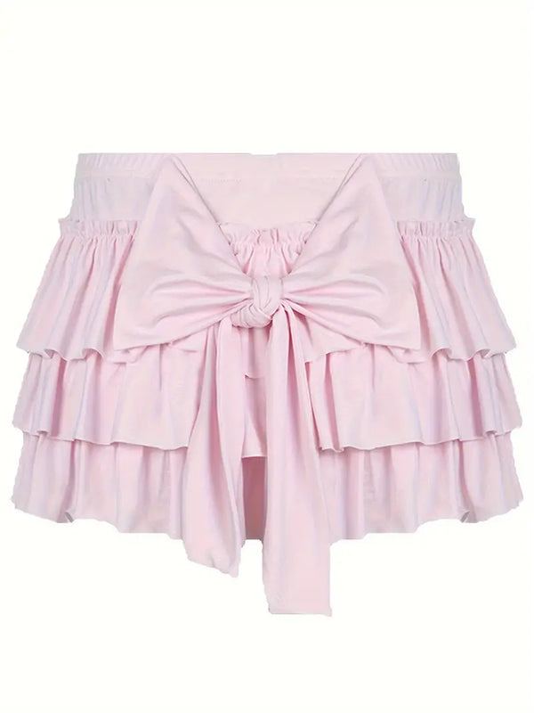 Short Ruffled Fairytale Skirt (Pink)