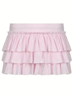 Short Ruffled Fairytale Skirt (Pink)