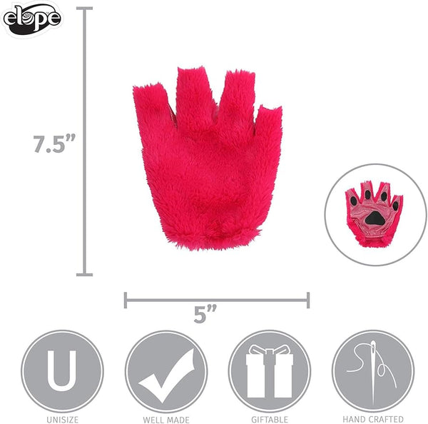 Mischievous Cat Fingerless Paws (Hot Pink)