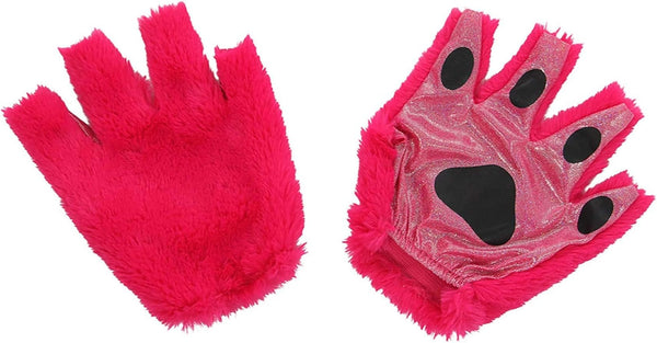 Mischievous Cat Fingerless Paws (Hot Pink)