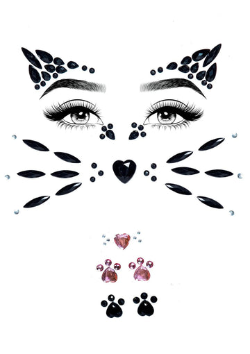 Animal Face Jewels Sticker