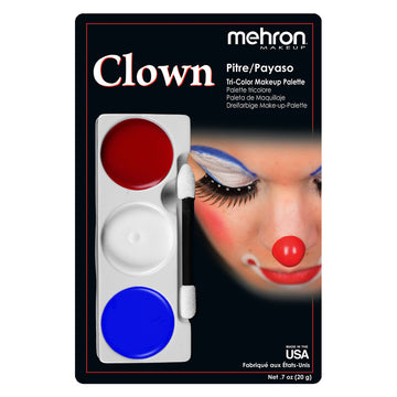 Clown Tri Color Make-up-Set von Mehron