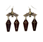 Bat & Casket Earrings