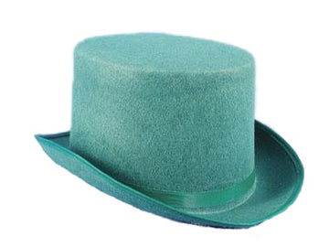 Sombrero de copa verde Kelly