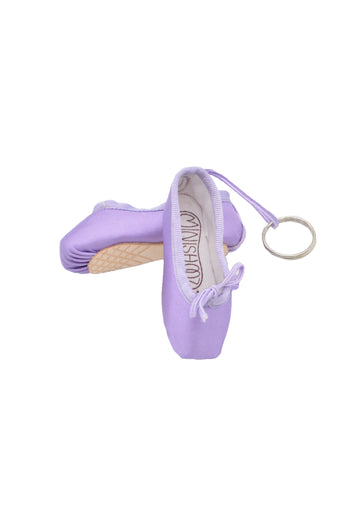 Spitzenschuh-Schlüsselanhänger - Lavendel
