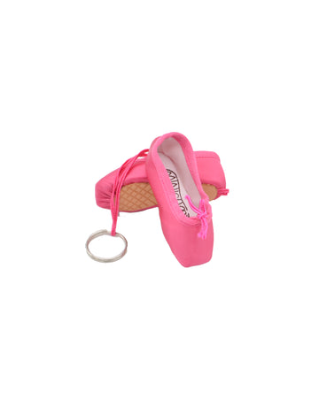 Llavero de zapatillas de punta - Rosa fuerte