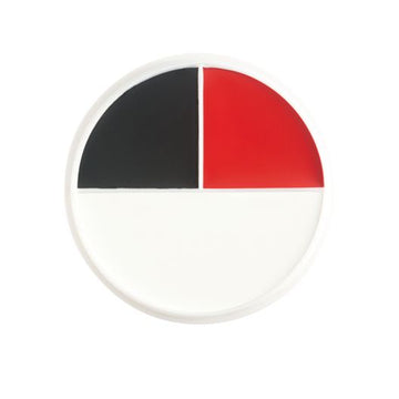 Rot/Weiß/Schwarz Pro Creme Charakterrad (3 Farben) von Ben Nye