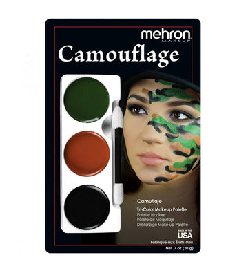 Kit de maquillaje tricolor Camoflauge de Mehron