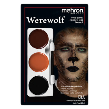 Kit de maquillaje Werewolf Tri Color de Mehron