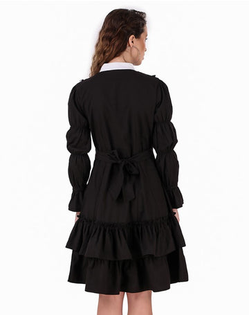 Vestido gótico de algodón lolita (adulto) 