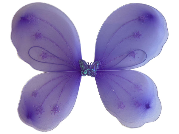 Alas de mariposa con purpurina