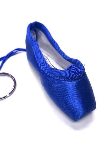 Llavero de zapatillas de punta - Azul Real