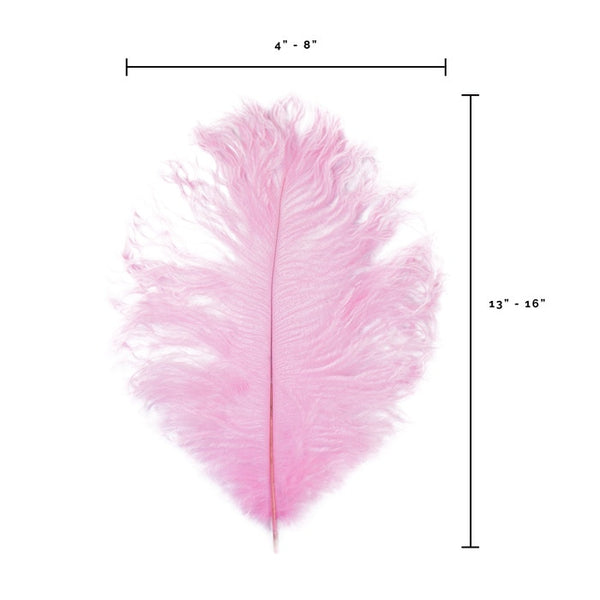 Pluma de avestruz (rosa claro)